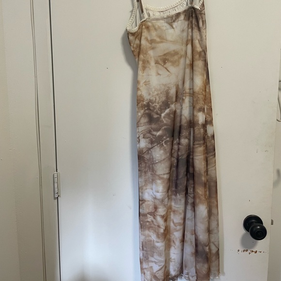 Princess polly brown tie dye midi dress - Picture 3 of 3